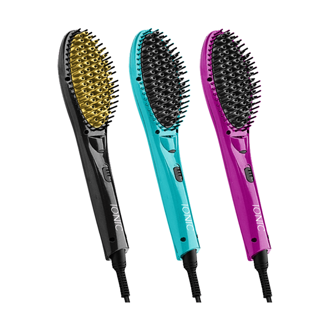 BB Ionic Hair Straightener Brush Hair Bar NYC Professional